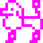 Computerspiel-Monster + Pudel