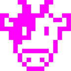 Computerspiel-Monster + Kuhgesicht