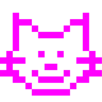 Computerspiel-Monster + Katzengesicht