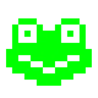 Computerspiel-Monster + Frosch