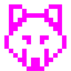 Computerspiel-Monster + Wolf
