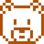 Computerspiel-Monster + Bär