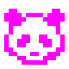 Computerspiel-Monster + Panda
