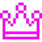 Computerspiel-Monster + Krone