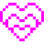 Computerspiel-Monster + wachsendes Herz
