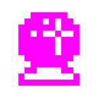 Computerspiel-Monster + Kristallkugel