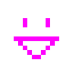 Computerspiel-Monster + grinsendes Gesicht