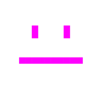 Computerspiel-Monster + neutrales Gesicht