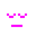 Computerspiel-Monster + nachdenkliches Gesicht