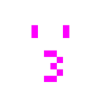 Computerspiel-Monster + küssendes Gesicht