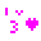 Computerspiel-Monster + Kuss zuwerfendes Gesicht