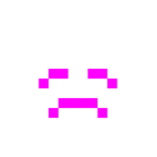 Computerspiel-Monster + enttäuschtes Gesicht
