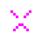 Computerspiel-Monster + verärgertes Gesicht