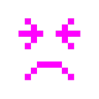 Computerspiel-Monster + entschlossenes Gesicht