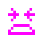 Computerspiel-Monster + müdes Gesicht