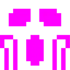 Computerspiel-Monster + vor Angst schreiendes Gesicht