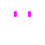 Computerspiel-Monster + Gesicht ohne Mund