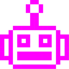 Computerspiel-Monster + Roboter