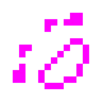 Computerspiel-Monster + sich vor Lachen auf dem Boden wälzen