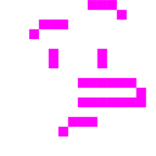 Computerspiel-Monster + lügendes Gesicht