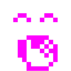 Computerspiel-Monster + gähnendes Gesicht