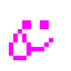 Computerspiel-Monster + lachendes Gesicht mit Träne