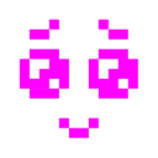 Computerspiel-Monster + Gesicht, das Tränen zurückhält