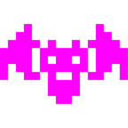 Computerspiel-Monster + Fledermaus