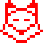 Computerspiel-Monster + Fuchs