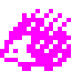 Computerspiel-Monster + Igel