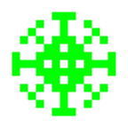 Computerspiel-Monster + Mikrobe