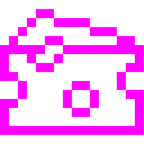 Computerspiel-Monster + Käsestück