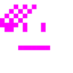 Computerspiel-Monster + salutierendes Gesicht