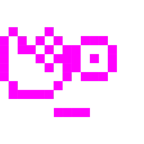Computerspiel-Monster + Gesicht mit durch die Finger linsendem Auge