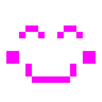 Computerspiel-Monster + lächelndes Gesicht