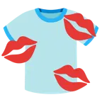 marca de beso + camiseta