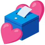 dos corazones + urna con papeleta