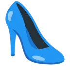 blaues Herz + Stöckelschuh