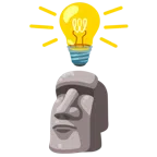 lâmpada + moai