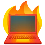 Feuer + Laptop