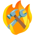 Feuer + Hammer und Schraubenschlüssel