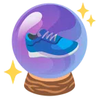 Kristallkugel + Sportschuh