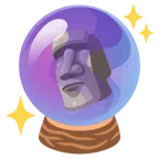 Kristallkugel + Statue