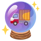 Kristallkugel + Lieferwagen
