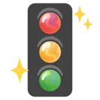 Kristallkugel + vertikale Verkehrsampel