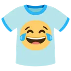 face with tears of joy + t-shirt