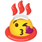 وجه يرسل قبلة + ينابيع ساخنة