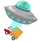 disco volante + camion