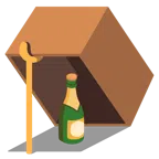 Mausefalle + Flasche mit knallendem Korken
