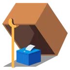 Mausefalle + Urne mit Wahlzettel
